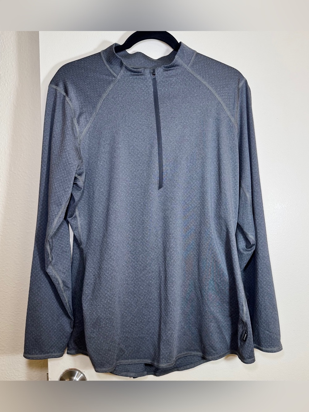REI Woman’s  Heather Gray Quarter-Zip Performance Pullover